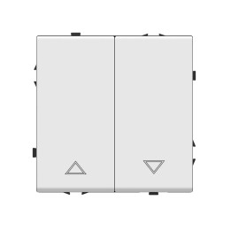 Interrupteur volet roulant – commande montée / descente – Blanc