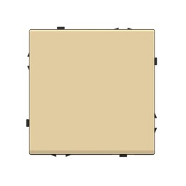 Interrupteur mécanique simple allumage 1 bouton – Doré