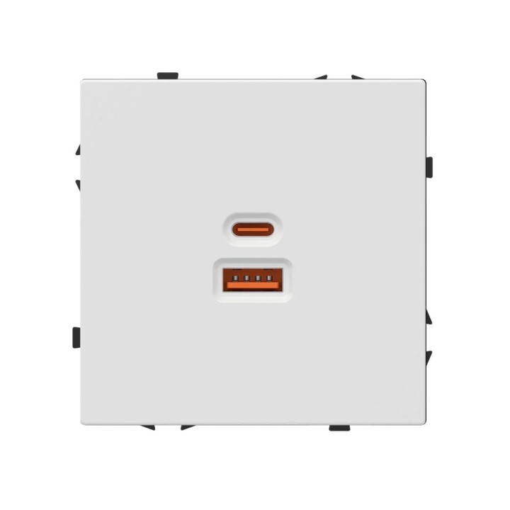 Chargeur mural USB-A+C 65W – Blanc