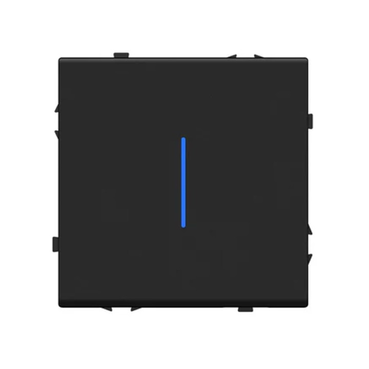 Interrupteur mécanique simple allumage 1 Bouton avec voyant lumineux – Noir