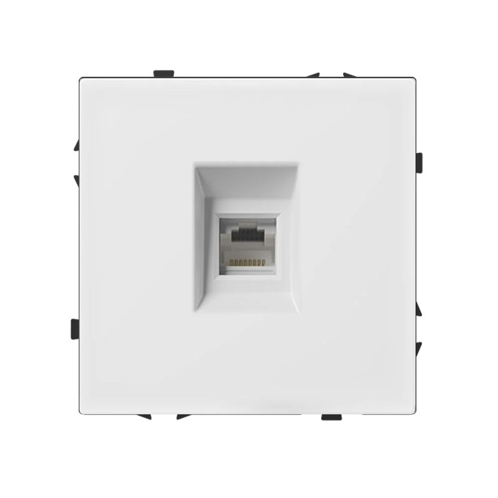 Prise RJ45 Ethernet – Catégorie 6 – Blanc