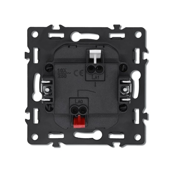 Interrupteur mécanique simple allumage 1 Bouton avec voyant lumineux – Noir