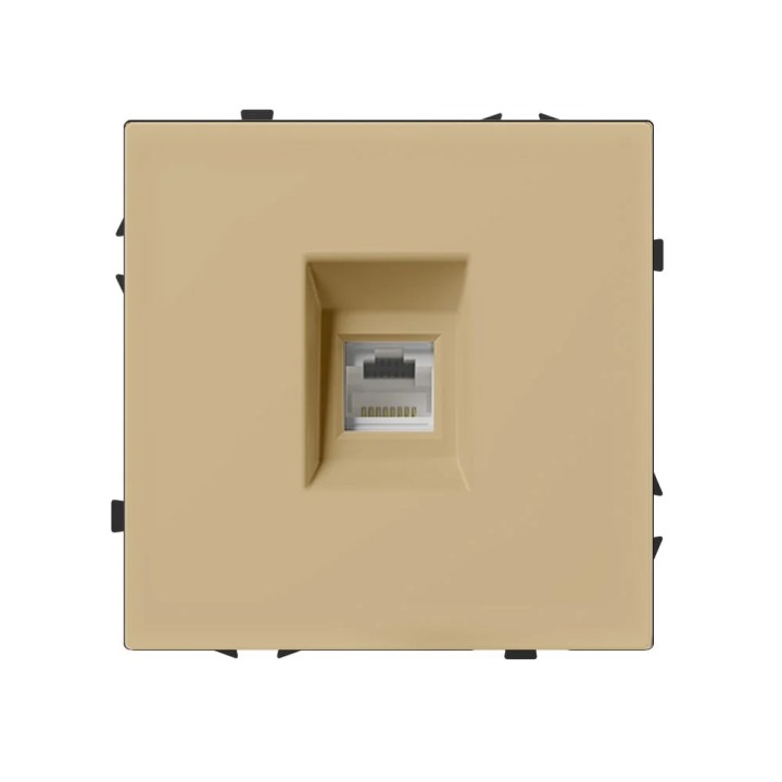 Prise RJ45 Ethernet – Catégorie 6 – Doré