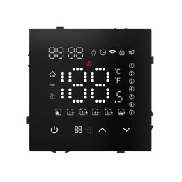 Thermostat connecté WiFi – Chaudière (gaz / fioul) – Noir