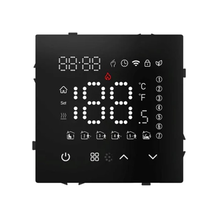 Thermostat connecté WiFi – Chaudière (gaz / fioul) – Noir