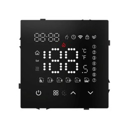 Thermostat connecté Wifi – Chauffage électrique – Noir