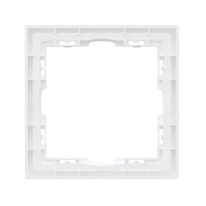 Plaque de finition 1 poste – Gamme One – Blanc