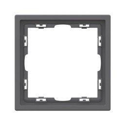 Plaque de finition 1 poste – Gamme One – Gris