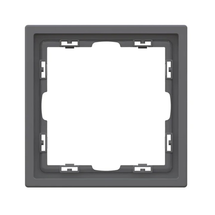 Plaque de finition 1 poste – Gamme One – Gris