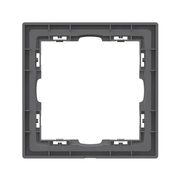 Plaque de finition 1 poste – Gamme One – Gris