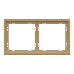 Plaque de finition 2 postes – Gamme One – Doré