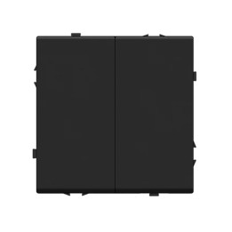 Interrupteur mécanique simple allumage 2 boutons – Noir