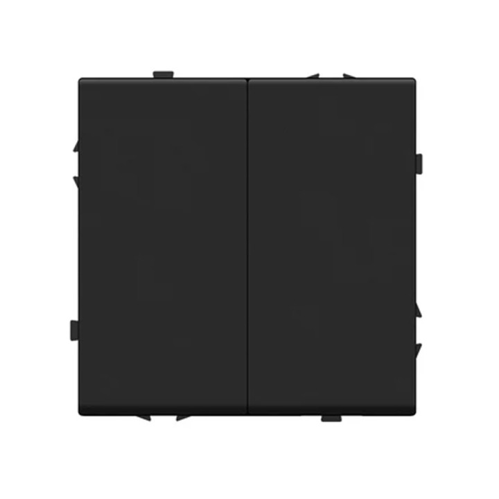Interrupteur mécanique simple allumage 2 boutons – Noir