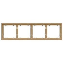 Plaque de finition 4 postes – Gamme One – Doré
