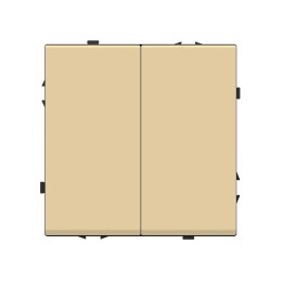 Interrupteur mécanique simple allumage 2 boutons – Doré