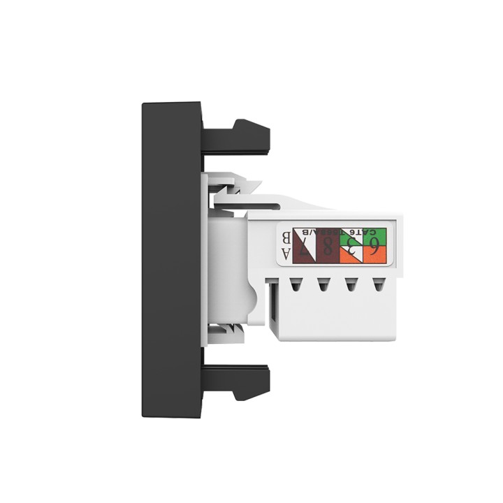 Mécanisme prise réseau RJ45 Cat.6 - Noir