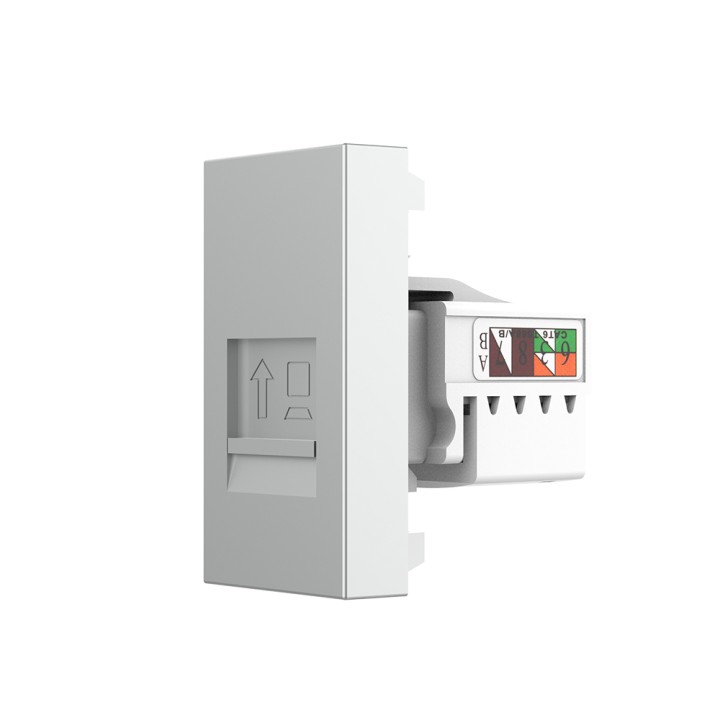 Mécanisme prise réseau RJ45 Cat.6 - Gris