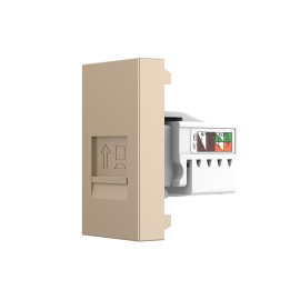 Mécanisme prise réseau RJ45 Cat.6 - Doré