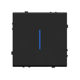 Interrupteur mécanique Va et Vient 1 Bouton avec voyant lumineux – Noir