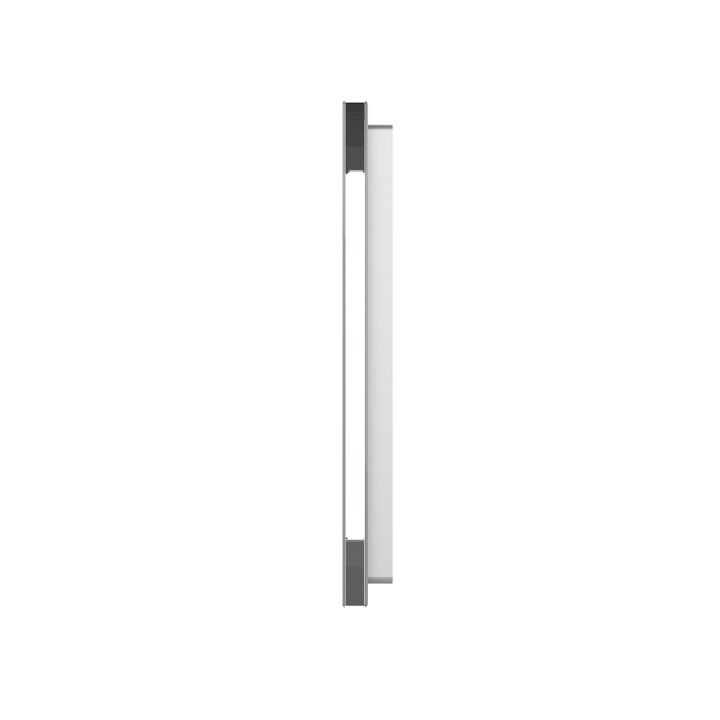 Plaque de finition en verre tactile 2 Boutons – Gris Brillant
