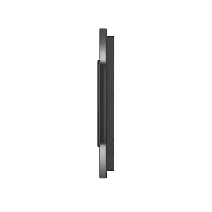 Plaque de finition en verre 1 poste – Noir Mat – Série SR