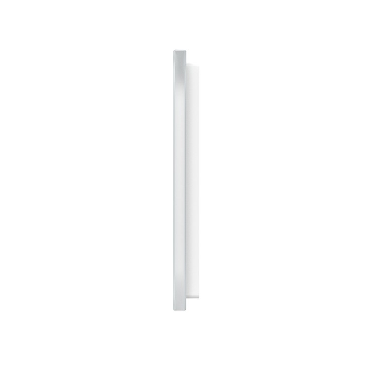 Plaque de finition en verre tactile 1 Bouton – Blanc Mat