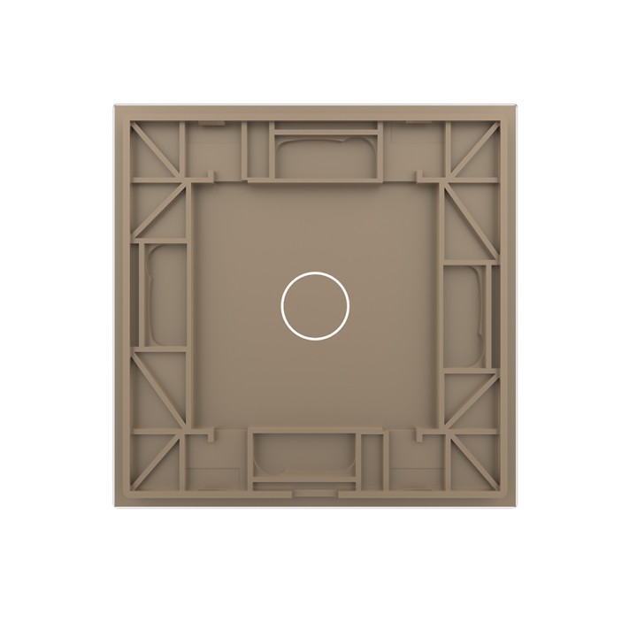 Plaque de finition en verre tactile 1 Bouton – Doré Mat