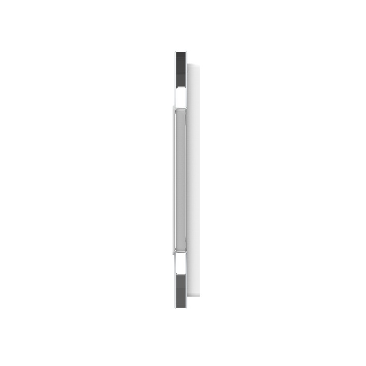 Plaque de finition en verre trempé 1 + 2 Boutons – Blanc Brillant