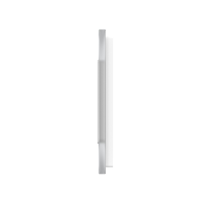 Plaque de finition en verre 2 postes – Blanc Mat