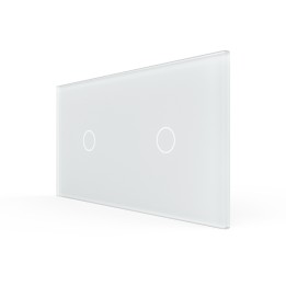 Plaque Double de finition en verre trempé – Blanc Mat