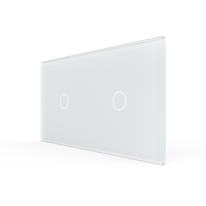 Plaque Double de finition en verre trempé – Blanc Mat