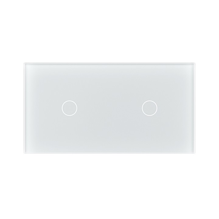 Plaque Double de finition en verre trempé – Blanc Mat
