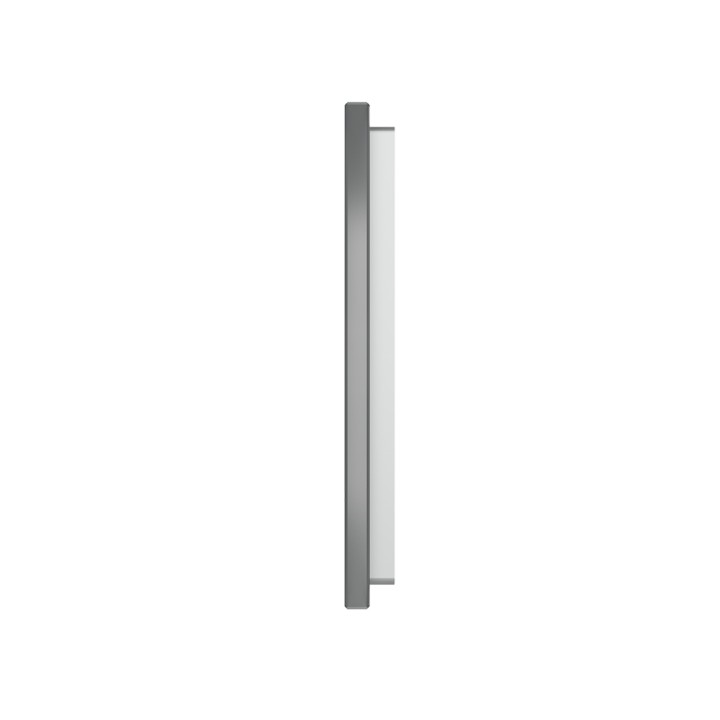 Plaque Double de finition en verre trempé 2 Boutons – Gris Mat