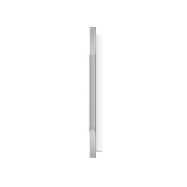 Plaque de finition en verre tactile 2 boutons + module SR – Blanc Mat