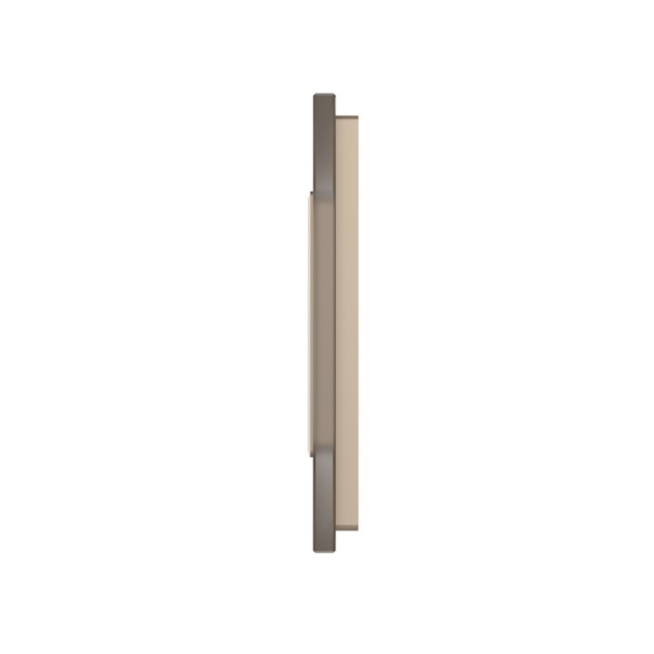 Plaque de finition en verre tactile 2 boutons + module SR – Doré Brillant