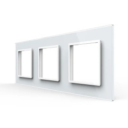 Plaque de finition en verre triple SR – Blanc Brillant