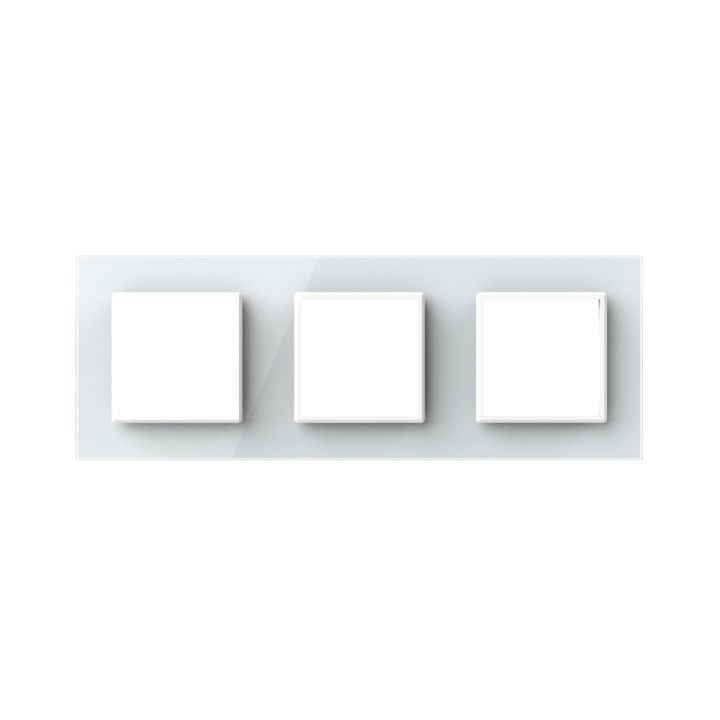 Plaque de finition en verre triple SR – Blanc Brillant