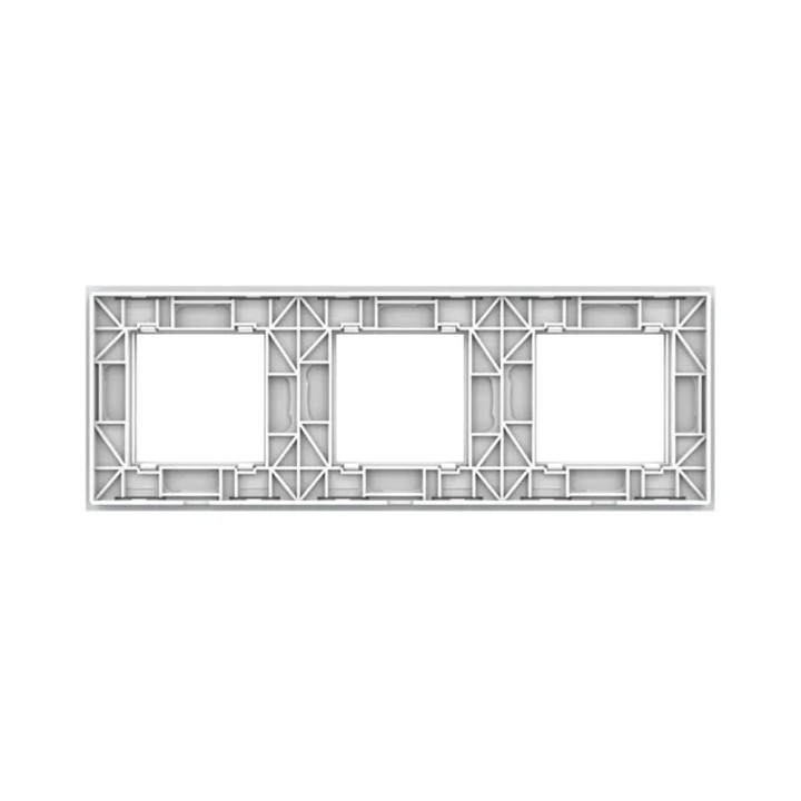 Plaque de finition en verre triple SR – Blanc Brillant