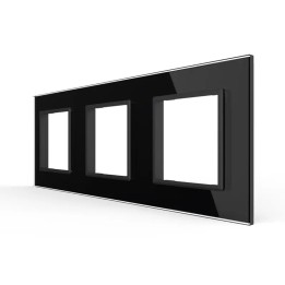 Plaque de finition en verre triple SR – Noir Brillant