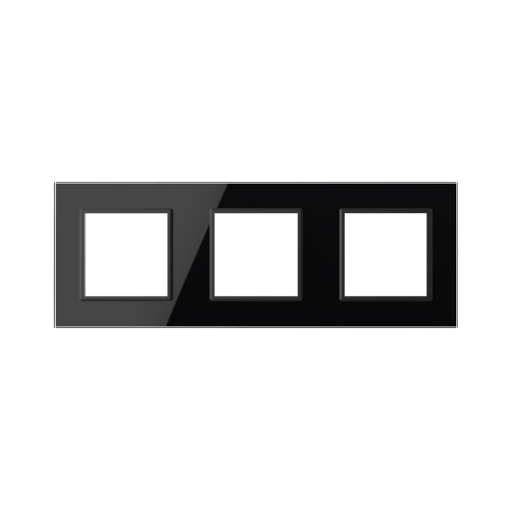 Plaque de finition en verre triple SR – Noir Brillant