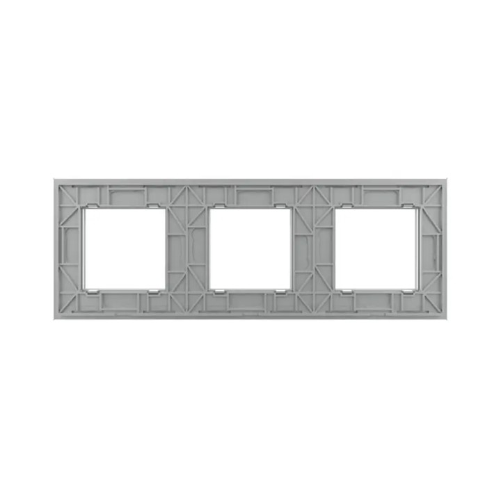 Plaque de finition en verre triple SR – Gris Brillant