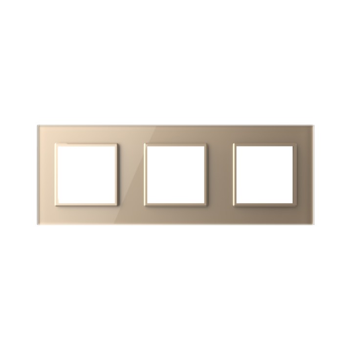 Plaque de finition en verre triple SR – Doré Brillant