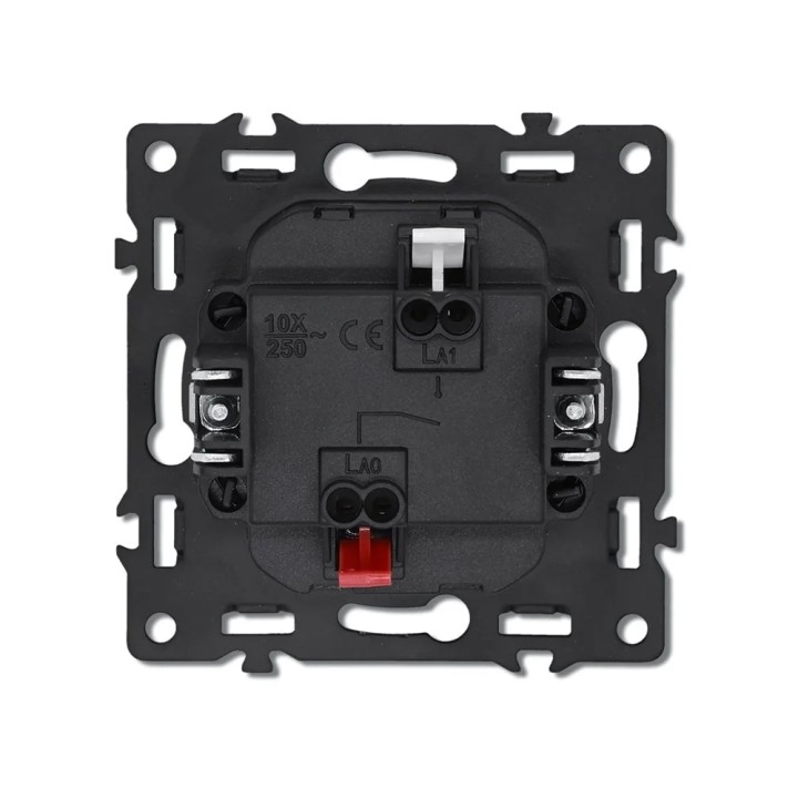 Interrupteur mécanique Poussoir 1 Bouton avec voyant lumineux – Blanc