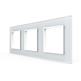 Plaque de finition en verre triple SR – Blanc Mat