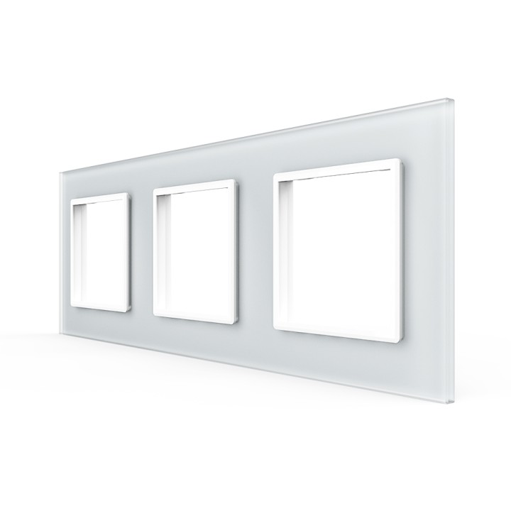 Plaque de finition en verre triple SR – Blanc Mat