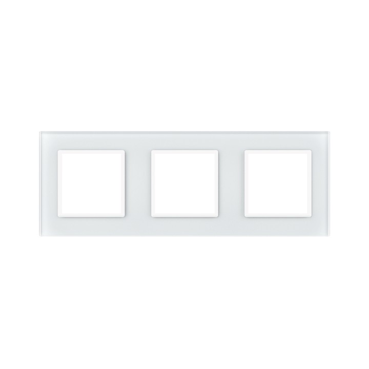 Plaque de finition en verre triple SR – Blanc Mat