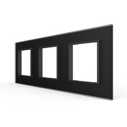 Plaque de finition en verre triple SR – Noir Mat