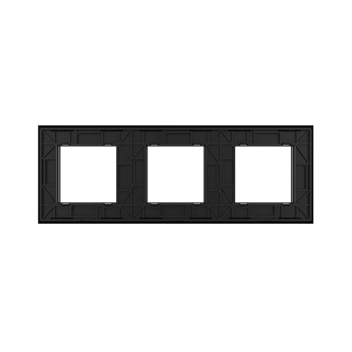 Plaque de finition en verre triple SR – Noir Mat