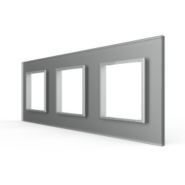 Plaque de finition en verre triple SR – Gris Mat