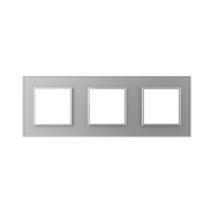 Plaque de finition en verre triple SR – Gris Mat